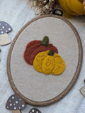 Refill-DIY-Kit Stickrahmen „Herbstkürbis“ zum Filzen