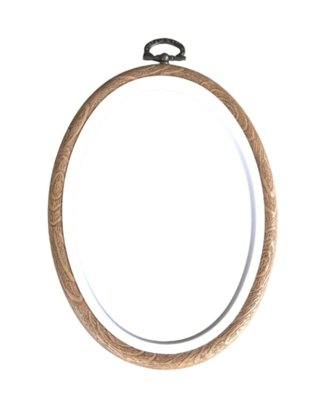 Stickrahmen oval 13x18 cm